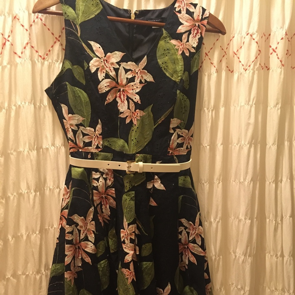 Tommy Hilfiger Women’s Belted Floral Sundress